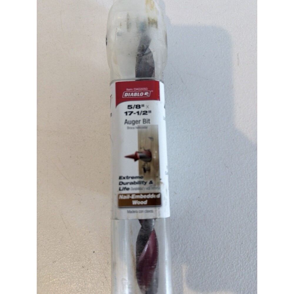 FREUD DIABLO DAG3050 5/8" X 17 1/2" WOOD AUGER DRILL BIT - NEW